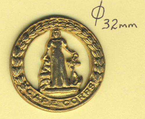 F3481 - Cape Corps Brass CAP BADGE (Owen 1320) worn 1915 to 1919