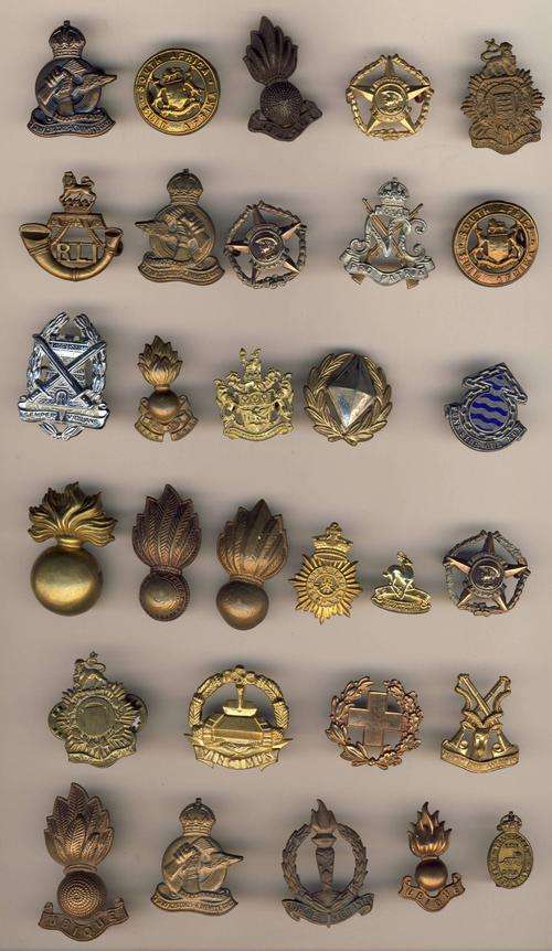 F3715 - Lot of 30 Mixed South African COLLAR BADGES