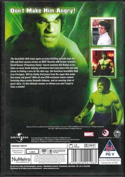 The Incredible Hulk: The Complete Series - Seasons 1-5 [DVD]