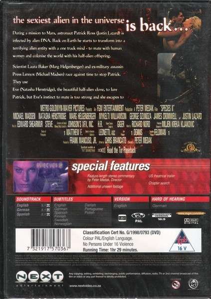 Species II (1998) [DVD]