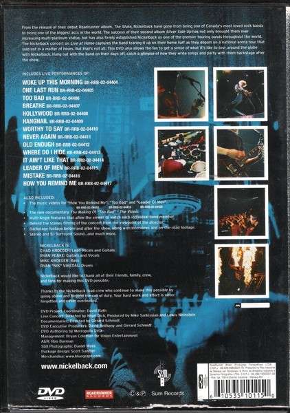 Nickelback: Live at Home [DVD]