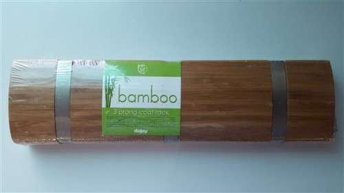 Bamboo 3 Prong Coat Rack (Dejay)