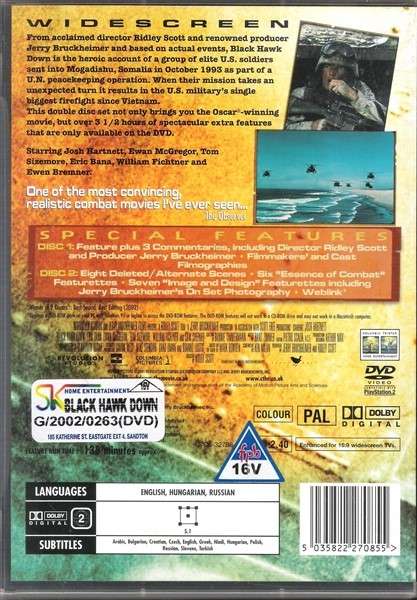 Black Hawk Down (Spectacular Double Disc Set) [DVD]
