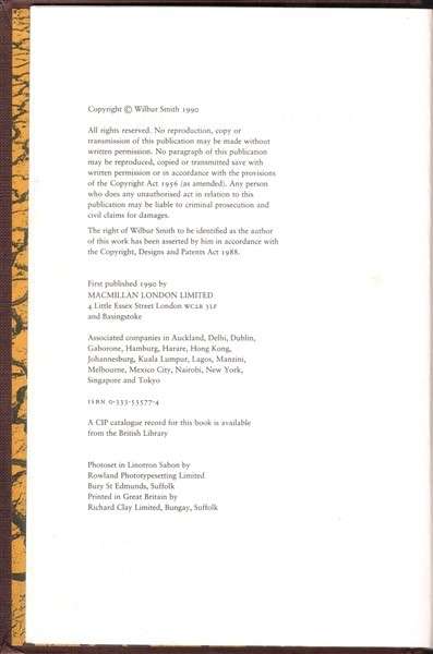 Golden Fox by Wilbur Smith (466 pages) [Hardcover]