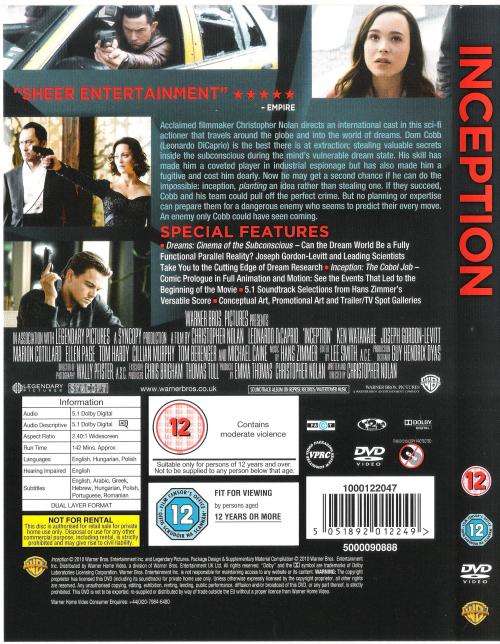 Inception (2 - Disc Edition) [DVD]