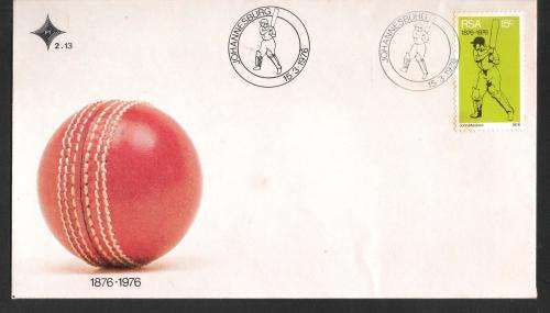 RSA 1976 Centenary of SA Cricket FDC 2.13