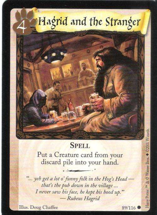 Harry Potter Trading Card Game #89 - Hagrid and the Stranger