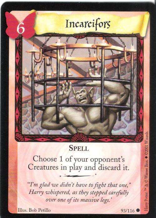 Harry Potter Trading Card Game #93 - Incarcifors