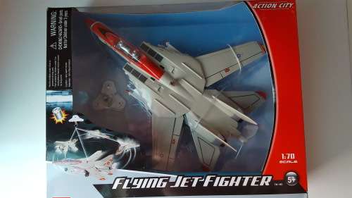1:70 scale F-14 Tomcat - Flying Jet Fighter [Action City]