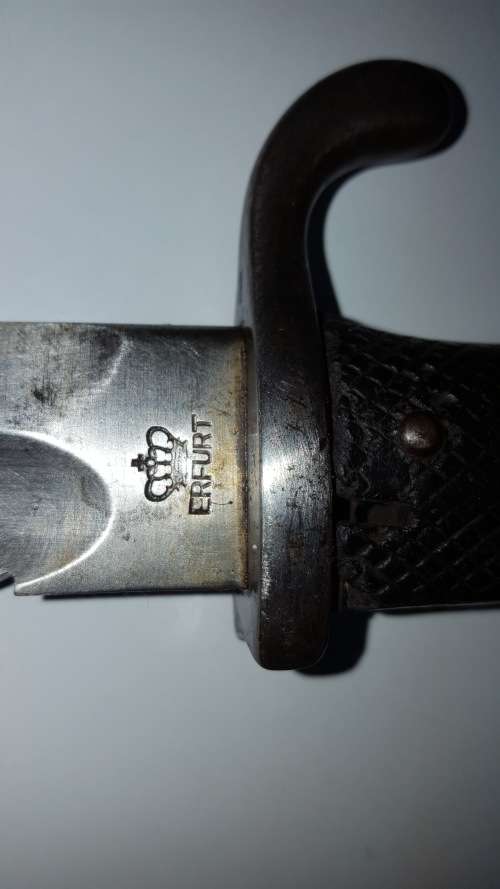 German KS98 ERFURT Sawback Bayonet + Scabbard ***Matching No. K.S.1317*** !!!RARE!!!