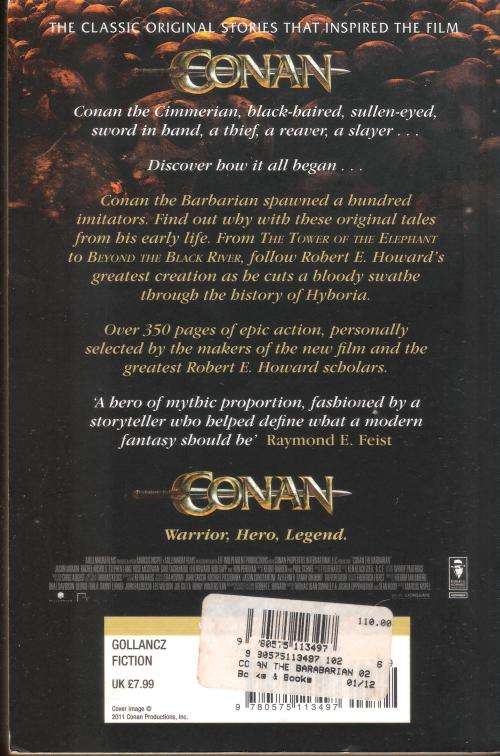 Conan the Barbarian by Robert E. Howard (398 pgs.) [Paperback]