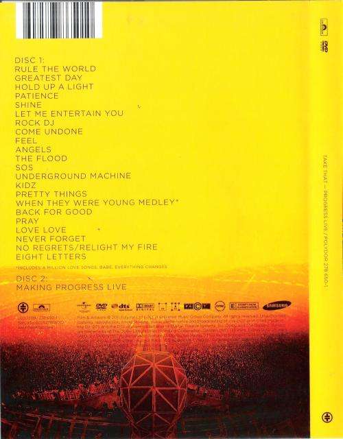 Take That - Progress Live [2DVD]