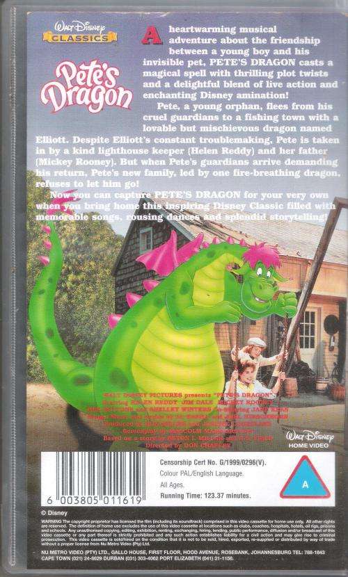 Pete`s Dragon (1977) [VHS]
