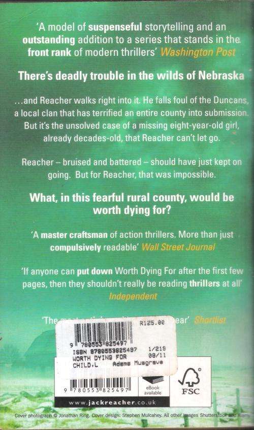 Lee Child - Worth Dying For (511 pages) [Paperback]