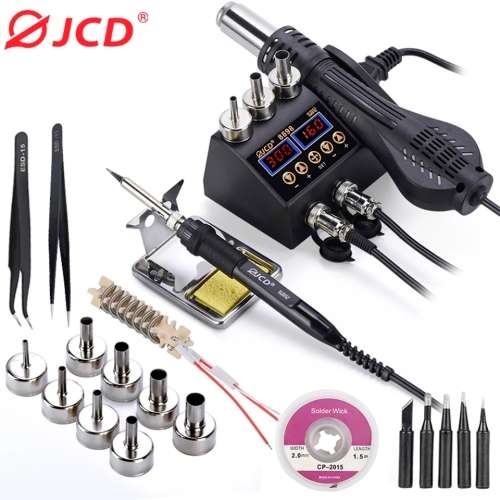 JCD 8898 HOT AIR WITH SOLDERING IRON AND EXTRAS