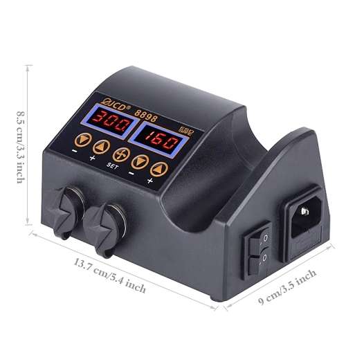 JCD 8898 HOT AIR WITH SOLDERING IRON AND EXTRAS