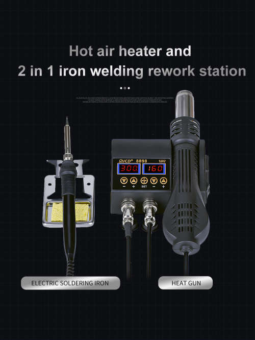 JCD 8898 HOT AIR WITH SOLDERING IRON AND EXTRAS