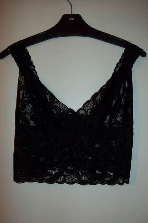 Black Stretch Lace Bustier from Woolworths- Size 12 (36)