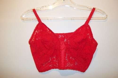 Trumph International Red Lace Granada Bustier - Size 36