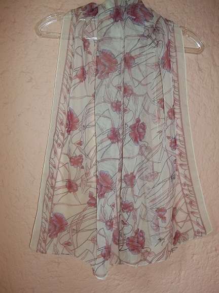 FLORAL CHIFFON SCARF