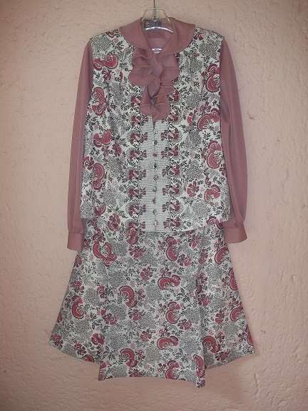 A RENA BOTOULAS CREATION - MAUVE 3 PIECE SUIT - PLUS SIZE