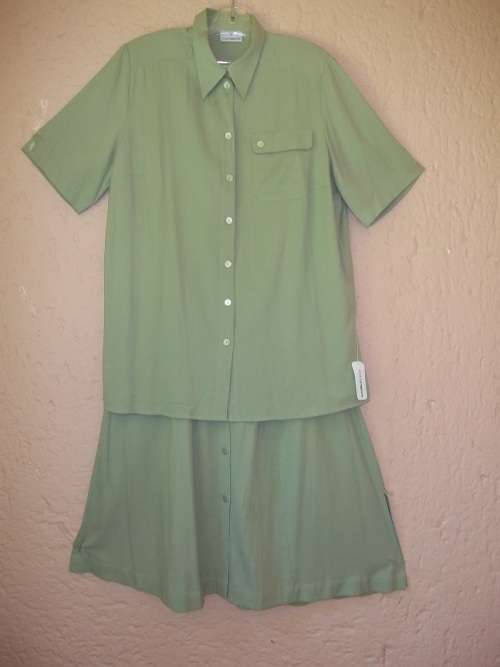 DORIS REICH - 2 PIECE OUTFIT - BLOUSE - 46 - SKIRT - 44