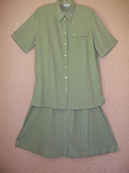 DORIS REICH - 2 PIECE OUTFIT - BLOUSE - 46 - SKIRT - 44