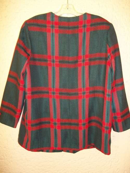 CHANTAL DESIGNER - RED TARTAN WINTER SUIT - PLUS SIZE