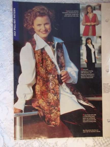 Essentials Contemporary Pattern E88 Easy Fit Jacket and Waistcoat- To Fit Sizes 10 to 18