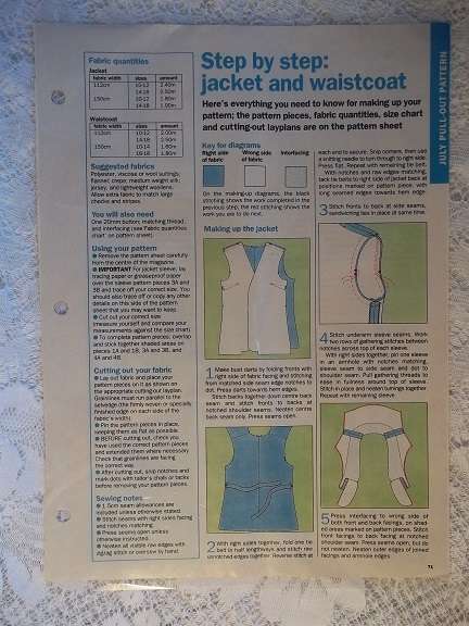 Essentials Contemporary Pattern E88 Easy Fit Jacket and Waistcoat- To Fit Sizes 10 to 18