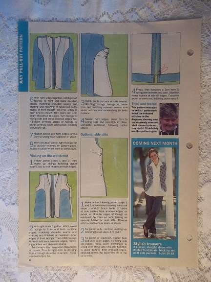 Essentials Contemporary Pattern E88 Easy Fit Jacket and Waistcoat- To Fit Sizes 10 to 18