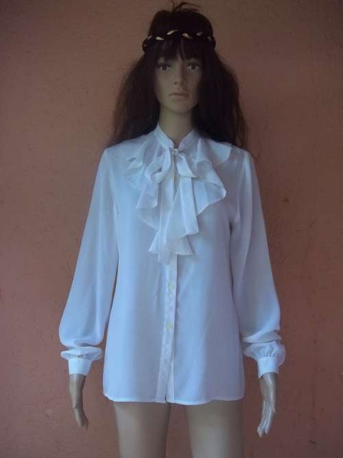 WHITE CAVIAR VINTAGE BLOUSE PURCHASED FROM STUTTAFORDS - SIZE 34