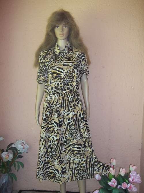 JUDY'S PRIDE - STUNNING LEOPARD SKIN PRINT 2 PIECE OUTFIT - SIZE 38 (14)