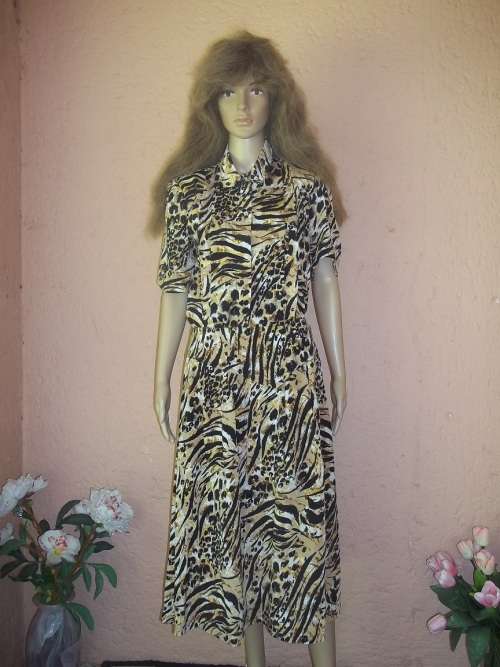 JUDY'S PRIDE - STUNNING LEOPARD SKIN PRINT 2 PIECE OUTFIT - SIZE 38 (14)