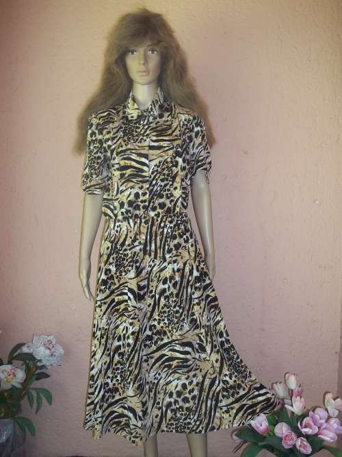 JUDY'S PRIDE - STUNNING LEOPARD SKIN PRINT 2 PIECE OUTFIT - SIZE 38 (14)