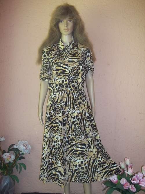 JUDY'S PRIDE - STUNNING LEOPARD SKIN PRINT 2 PIECE OUTFIT - SIZE 38 (14)