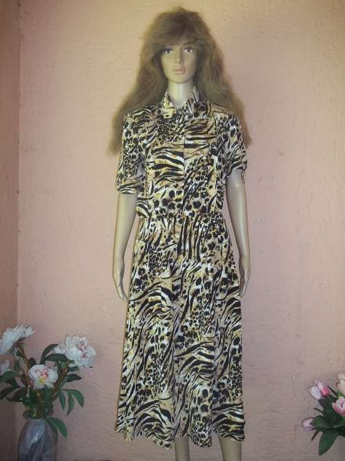 JUDY'S PRIDE - STUNNING LEOPARD SKIN PRINT 2 PIECE OUTFIT - SIZE 38 (14)