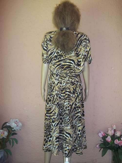 JUDY'S PRIDE - STUNNING LEOPARD SKIN PRINT 2 PIECE OUTFIT - SIZE 38 (14)