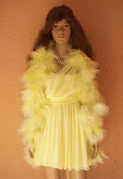 *** SALE *** KATE MOSS TOPSHOP - LEMON FULLY LINED CHIFFON IMPORTED COCKTAIL DRESS - SIZE S