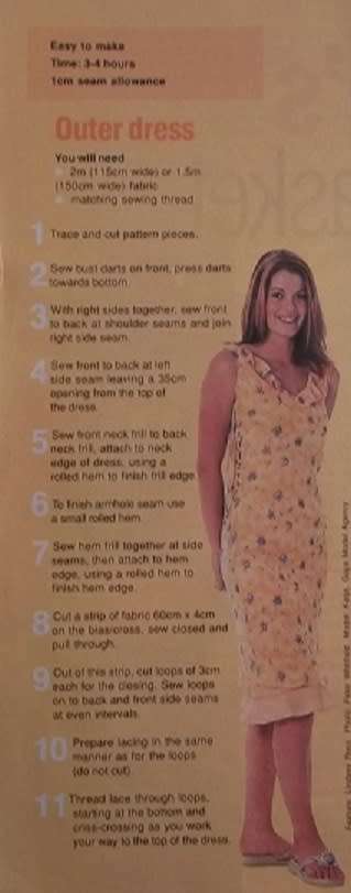 YOUR FAMILY - SUMMER TUNIC / DRESS PATTERN - DECEMBER 2002