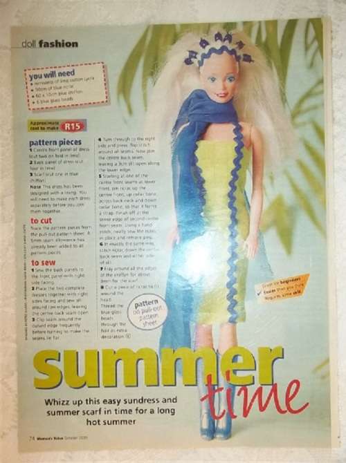 SUMMER TIME - TO FIT 30 cm BARBIE DOLL -PLUS LADIES SEPARATES - JACKET, BLOUSE, PANTS, DRESS & SKIRT