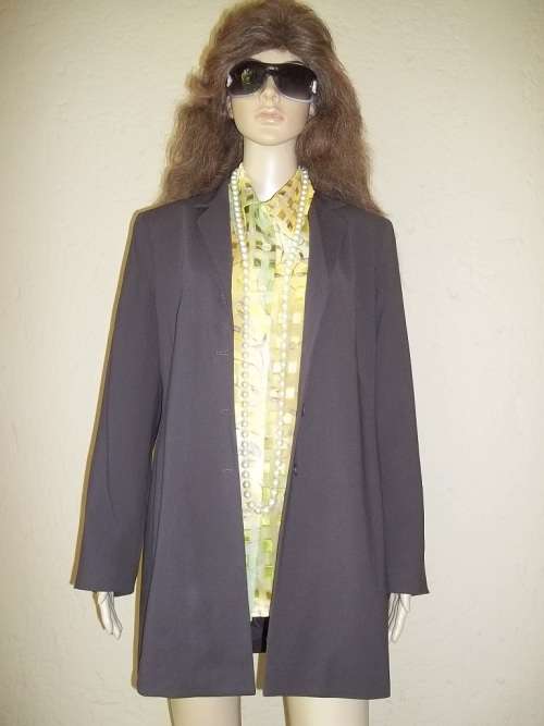STUNNING CHOCOLATE BROWN NEW CONDITION PANTSUIT FROM WOOLWORTHS - JACKET SIZE 36 PANTS 34