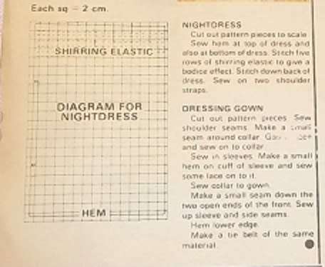 SWEET DREAMS - DESIGNED FOR 30  cm SINDY VINTAGE FASHION DOLL - NIGHT DRESS & DRESSING GOWN SET