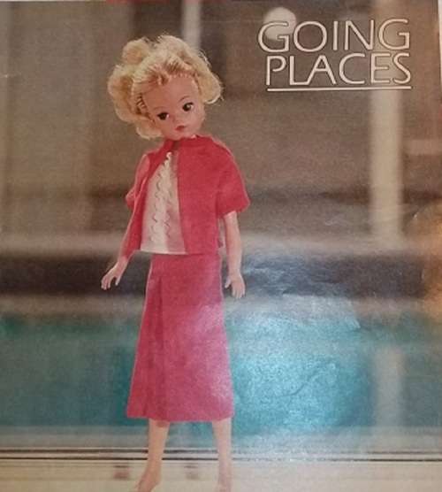 GOING PLACES - FOR 30 cm SINDY VINTAGE FASHION DOLL- A SMART SUIT FOR SINDY - FULL SIZE PATTERN