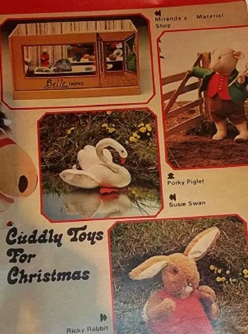 CUDDLY TOYS FOR CHRISTMAS - SUPPLEMENT LIVING AND LOVING MAGAZINE - PULL OUT PATTERNS TO KNIT & SEW