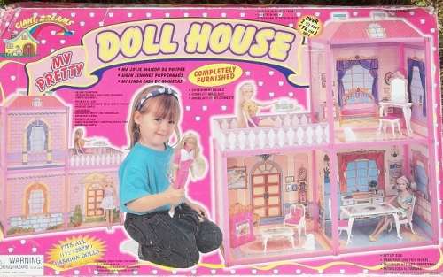 IMPORTED MY PRETTY DOLL HOUSE- EASY TO ASSEMBLE FULLY FURNISHED DOLL HOUSE -  FOR 30 cm BARBIE DOLLS
