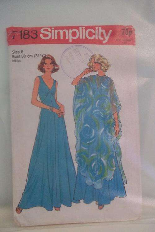 Vintage Patterns -  Simplicity Evening Dress T183