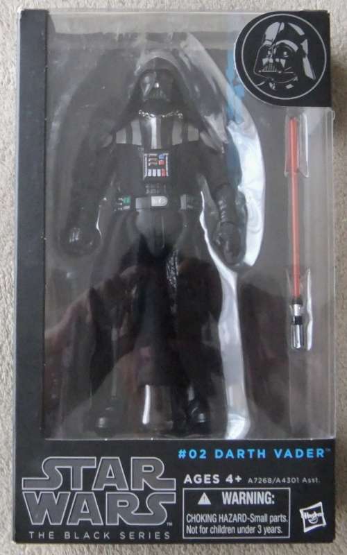 *SALE* STAR WARS 6inch (Black Series) #02 - DARTH VADER (Removable Helmet)