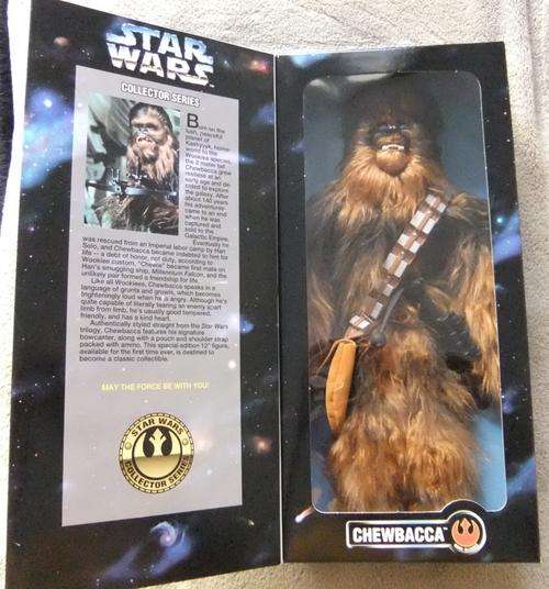 Star Wars 12" Furry Chewbacca - Action Figure - First Series (Blue Insert)