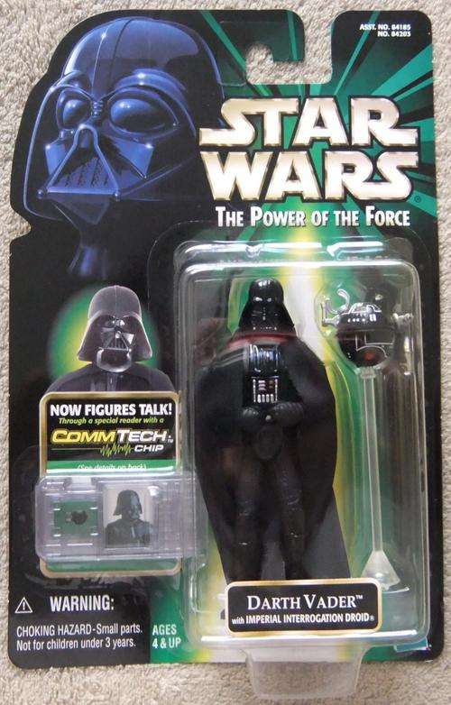 Star Wars 3 3/4" POTF - Comtech Darth Vader with Interrogation Droid - Action Figure by Hasbro